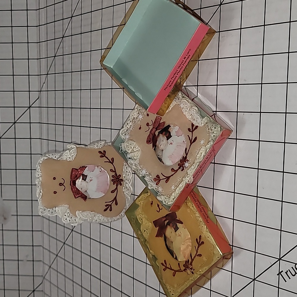 Vintage Picture Frames‎ x3 - Teddy Bear Frame NIB 1980S